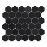 Absolute Black Granite 2" Hexagon Polished