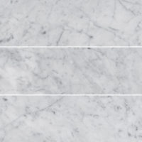 White Carrara Marble 4x12