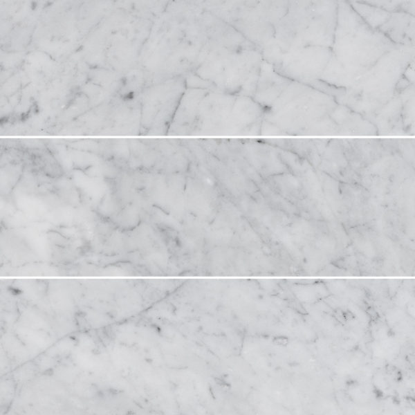 White Carrara Marble 4x12