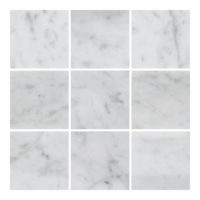 White Carrara Marble 4x4