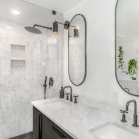 White Carrara Marble 12x24 Honed