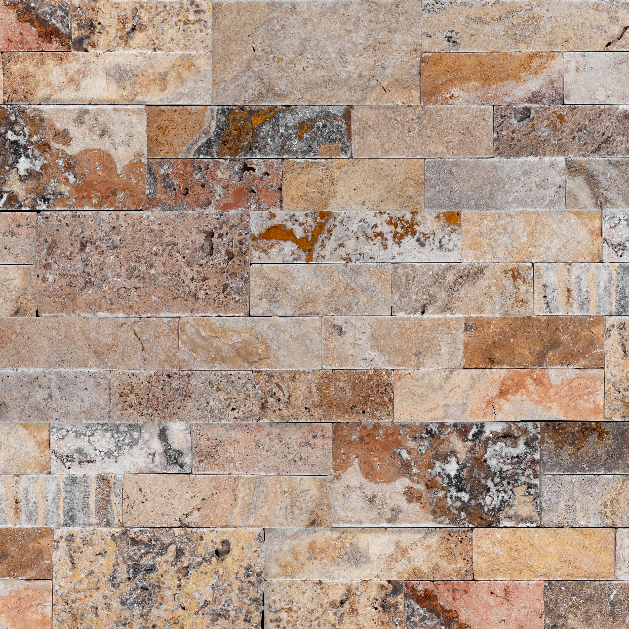Autumn Leaves Travertine Natural Ledger Panel