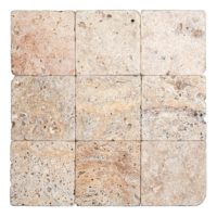 Autumn Leaves Travertine 4x4 Tumbled