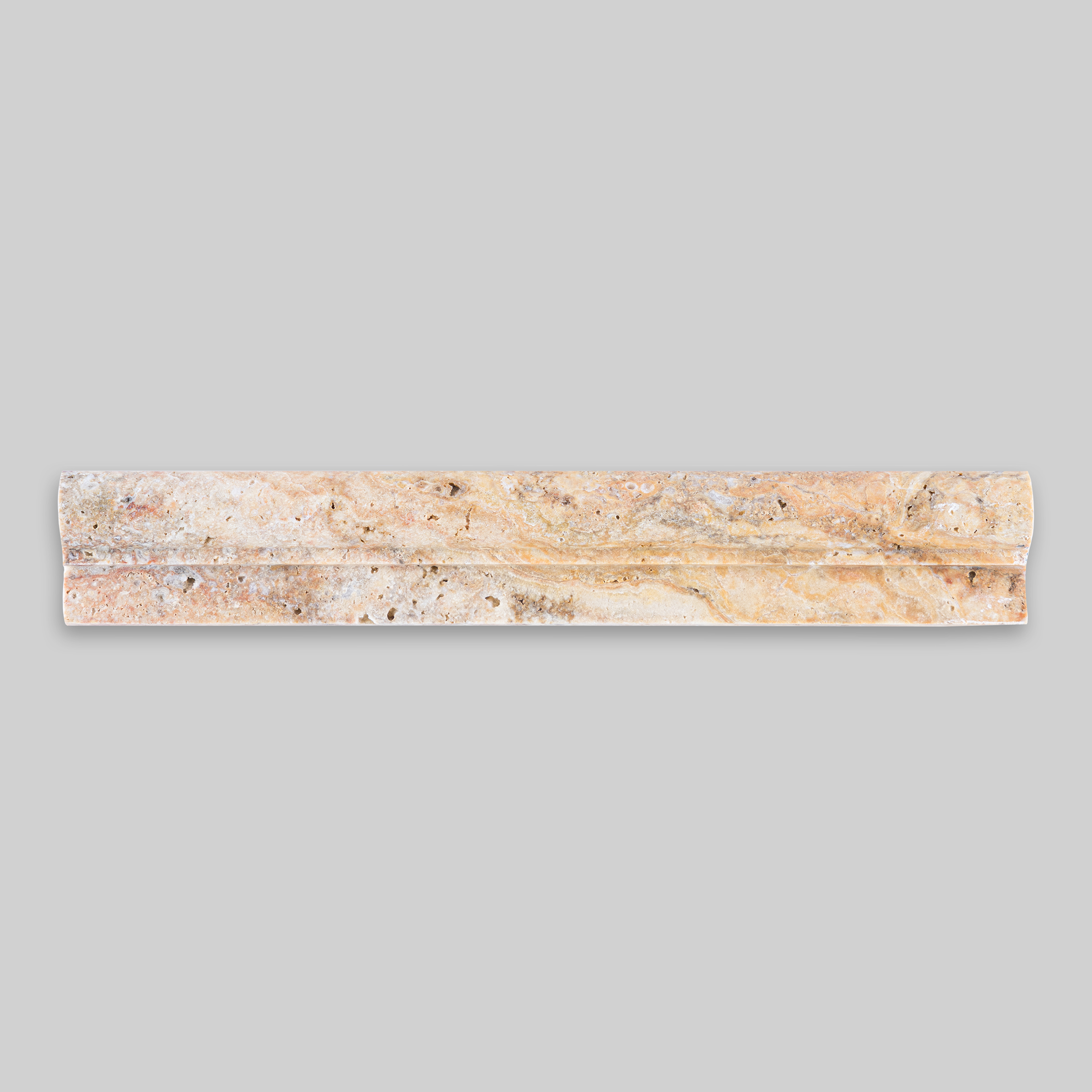 Autumn Leaves Travertine Classic Chair Rail F1