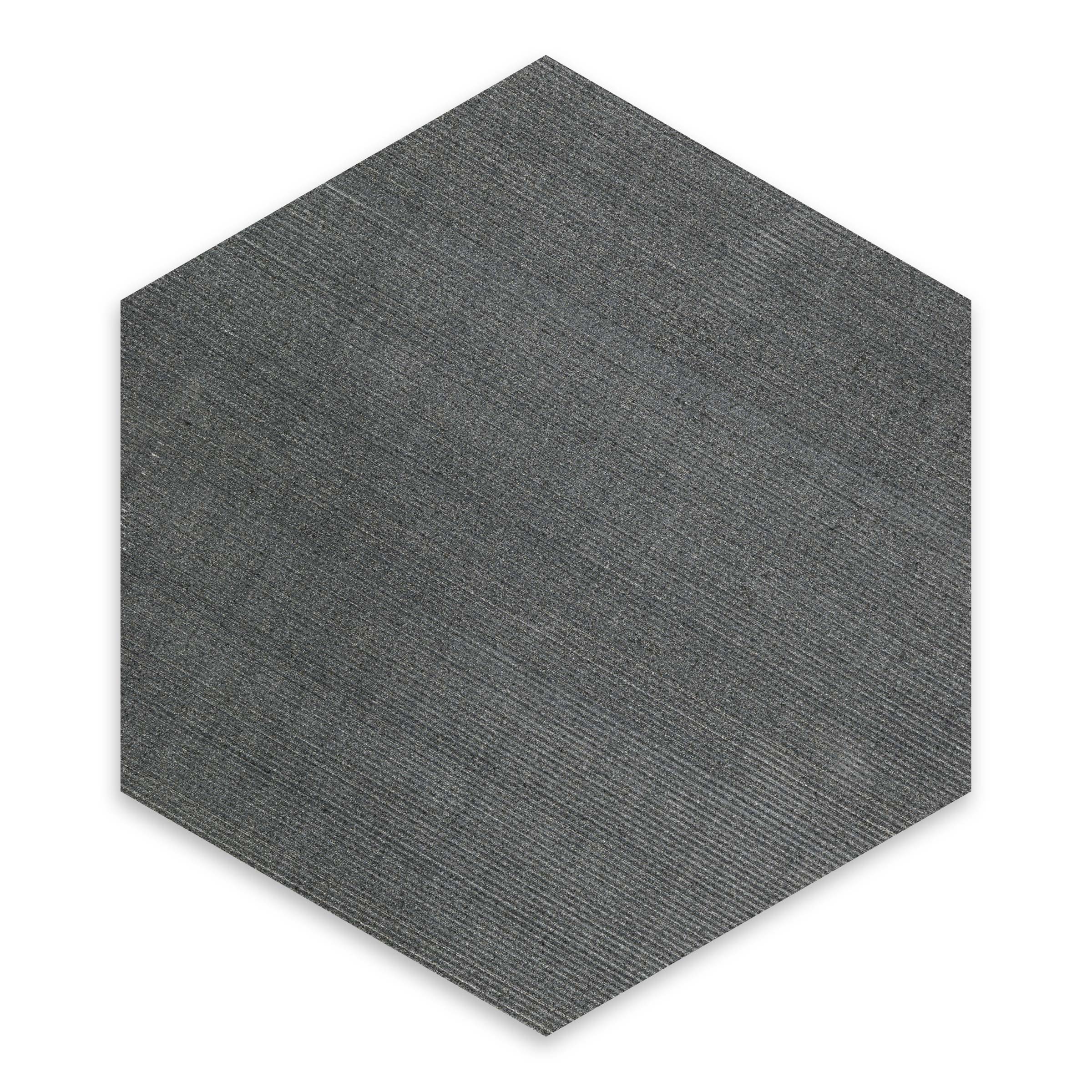 Basalt Black Basalt 10″ Hexagon Flow