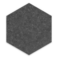 Basalt Black Basalt 10″ Hexagon Flamed/ Brushed