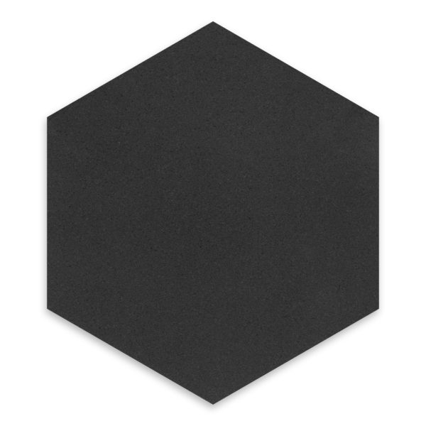 Basalt Black Basalt 10″ Hexagon Honed