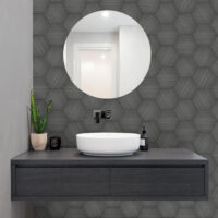 Basalt Black Basalt 10″ Hexagon Flow