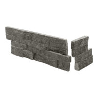 Black Quartzite Natural Dogear Corner