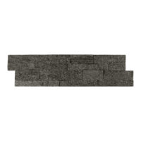 Black Quartzite Natural Ledger Panel