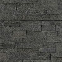Black Quartzite Natural Ledger Panel