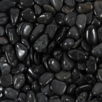 Black Small Ultra Polished Loose Pebbles