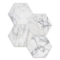 Calacatta Gold Marble 6" Hexagon