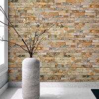 Desert Gold Quartzite Basketweave Ledger Panel
