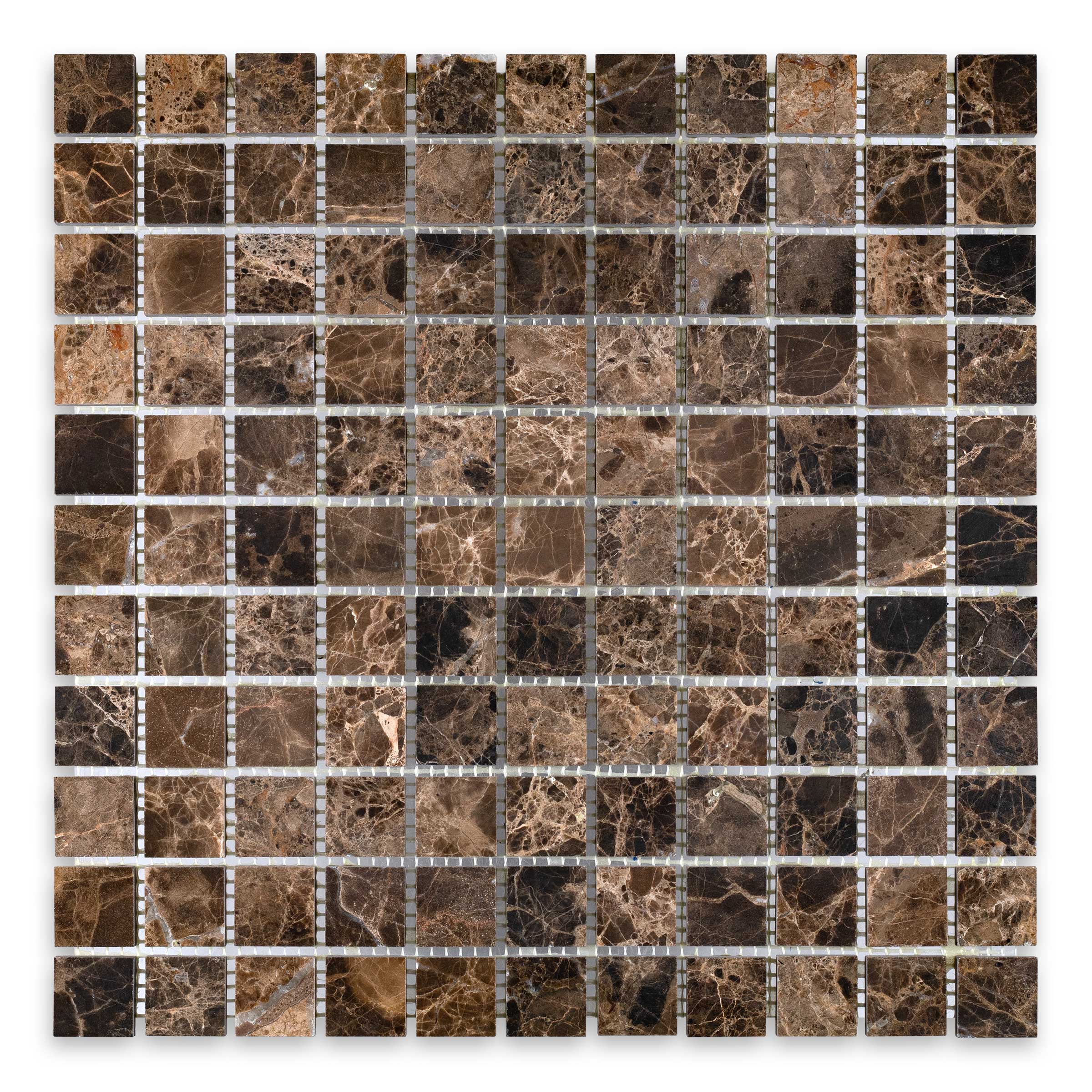 Emperador Dark Marble 1" X 1" Square