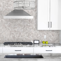 Haisa Light Marble 2" Hexagon