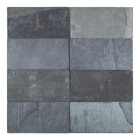 Indian Black Slate 3x6 Tumbled
