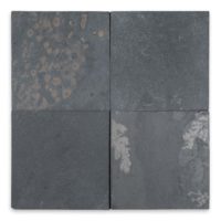 Indian Black Slate 6x6 Tumbled