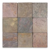 Indian Multi Color Slate 4x4 Tumbled