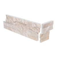Ivory Premium Travertine Natural Dogear Corner