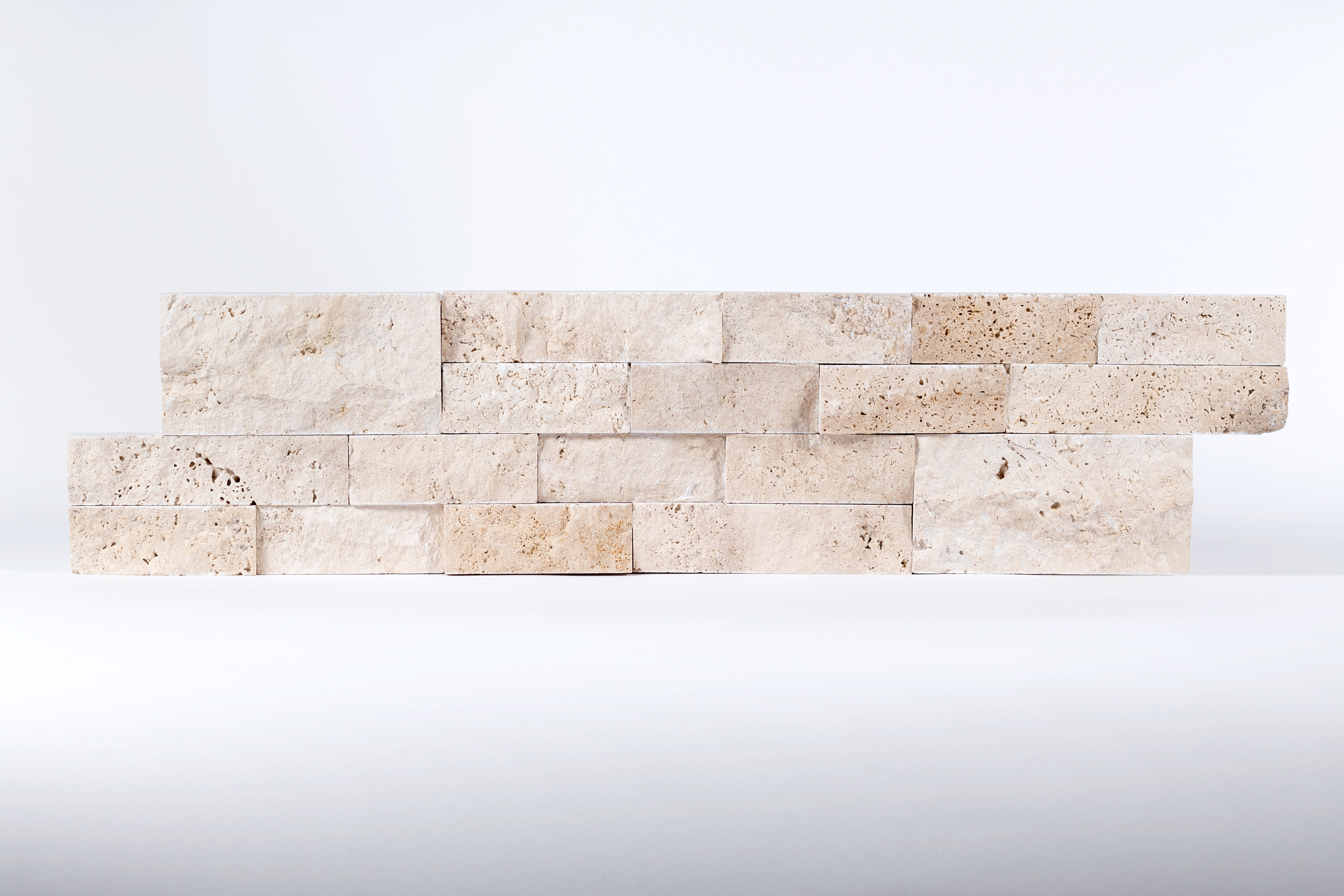 Ivory Premium Travertine Natural Ledger Panel