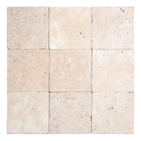 Ivory Premium Travertine 4x4 Tumbled