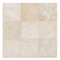 Ivory Premium Travertine 4x4 Filled/ Honed