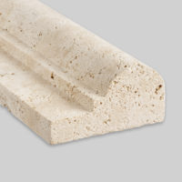 Ivory Premium Travertine Classic Chair Rail F1