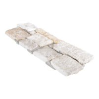 Ivory Premium Travertine Tumbled Ledger Panel