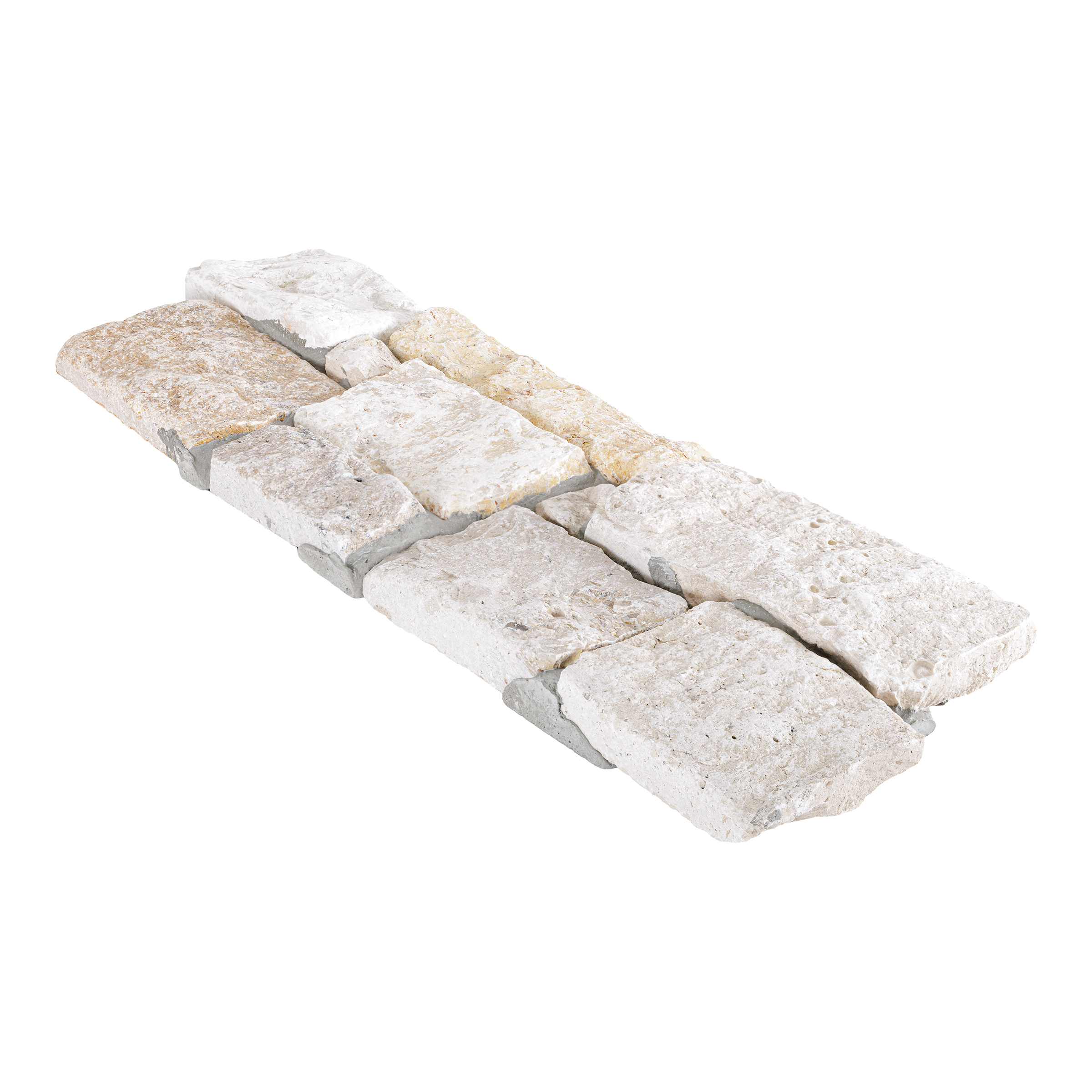 Ivory Premium Travertine Tumbled Ledger Panel