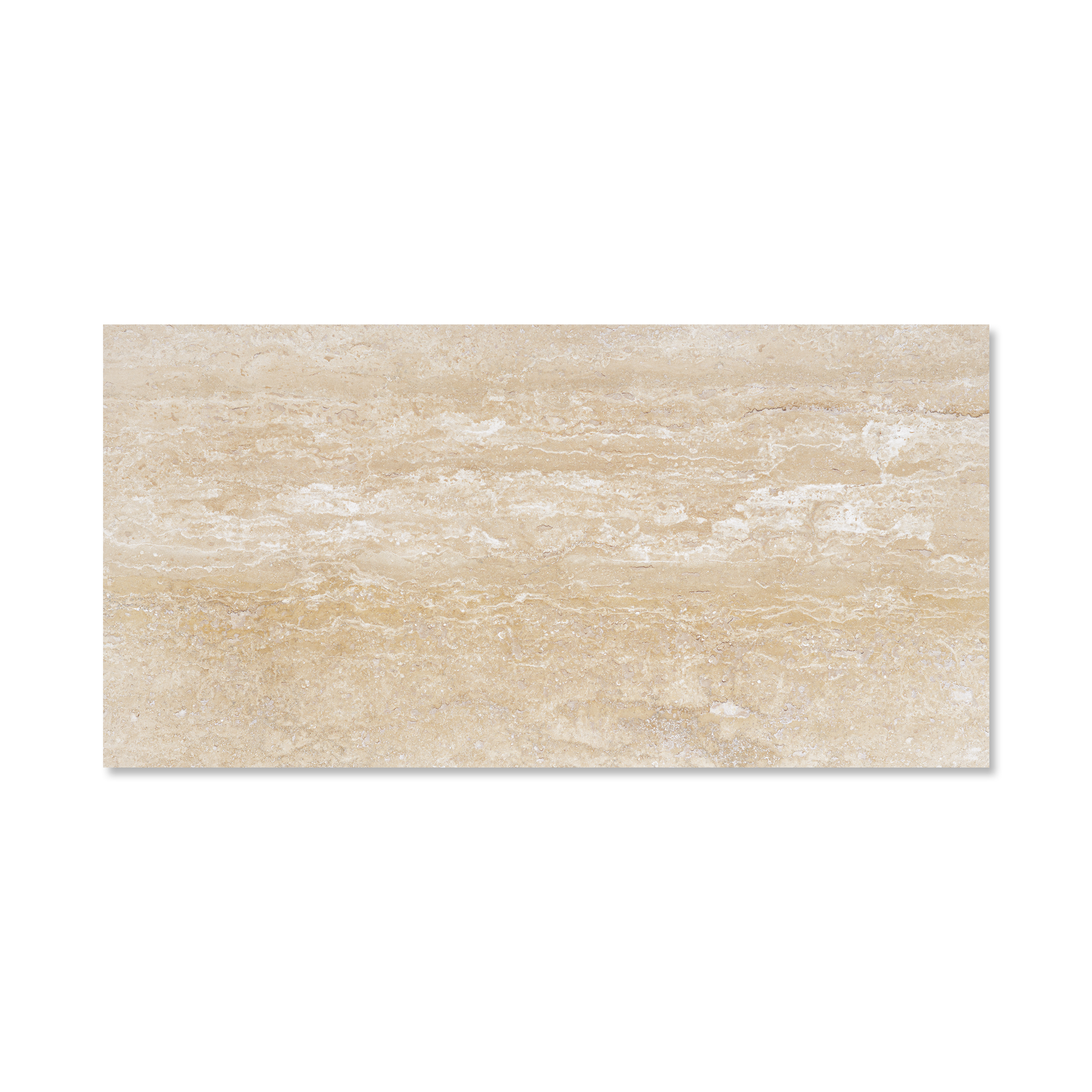 Ivory Premium Travertine Veincut 12x24 Filled/ Honed