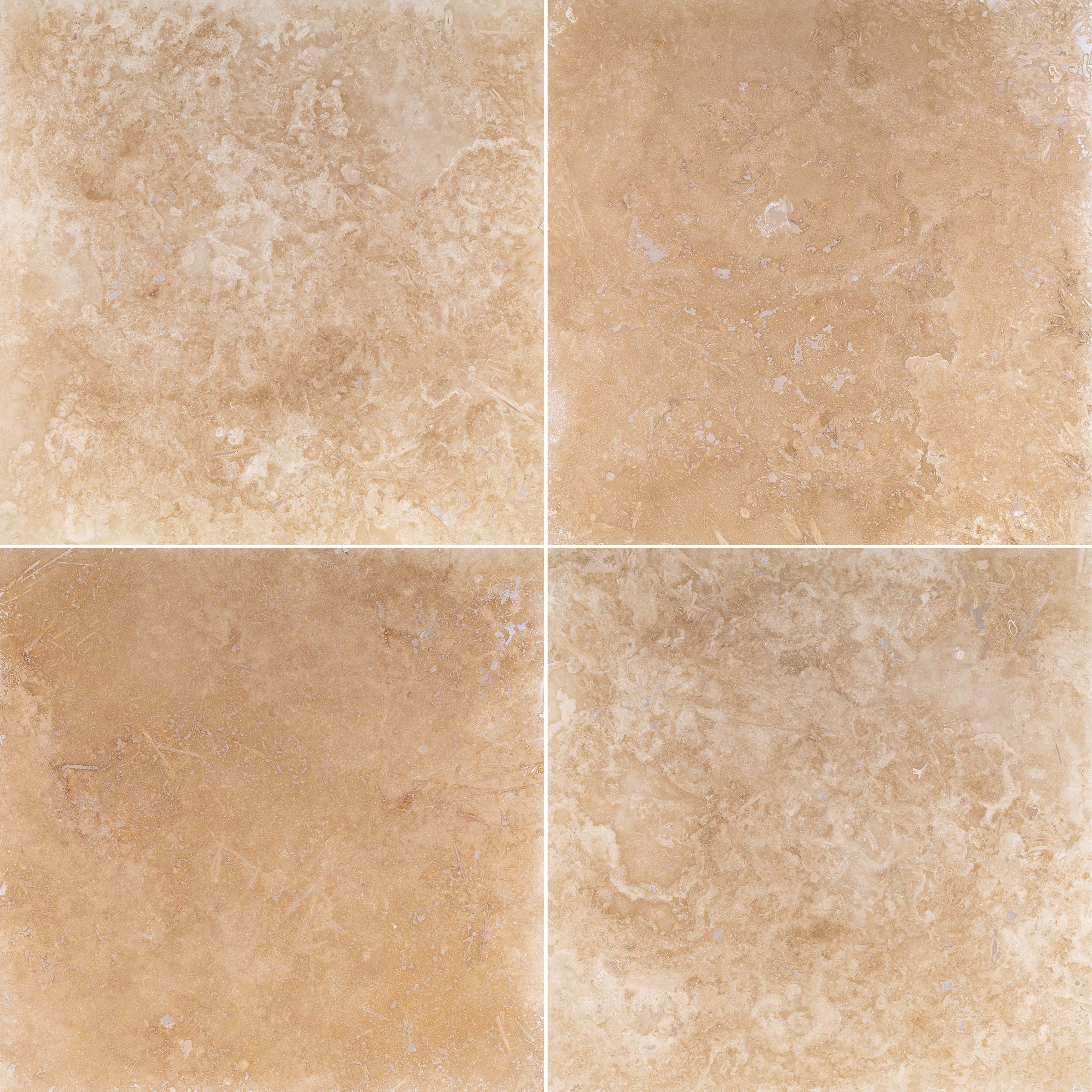 Ivory Premium Travertine 18x18 Filled/ Honed