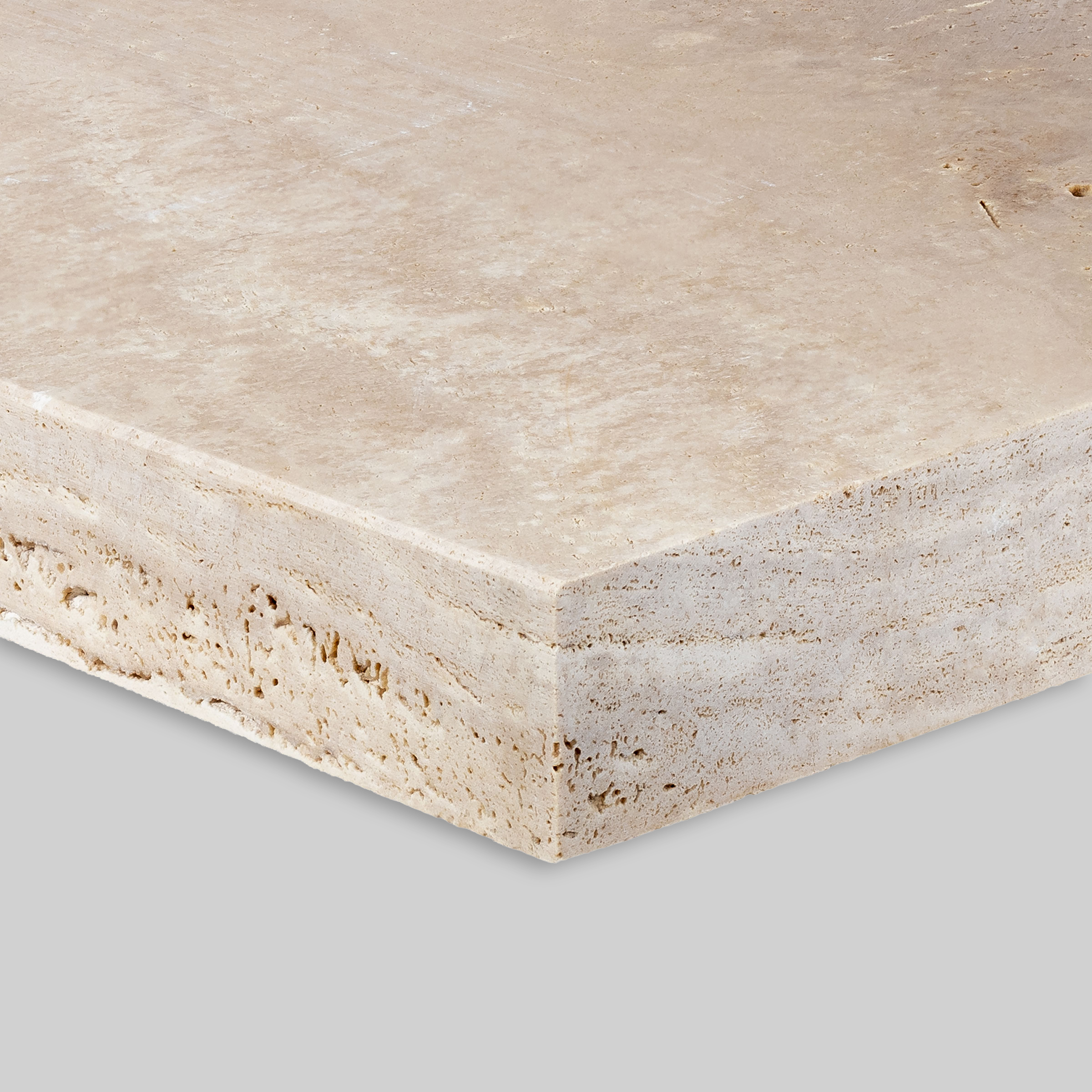 Ivory Premium Travertine Modern Coping