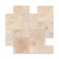 Ivory Premium Travertine Roman Pattern
