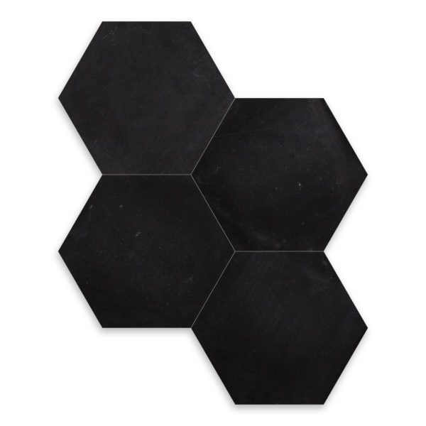 Negro Marquina Marble 6" Hexagon