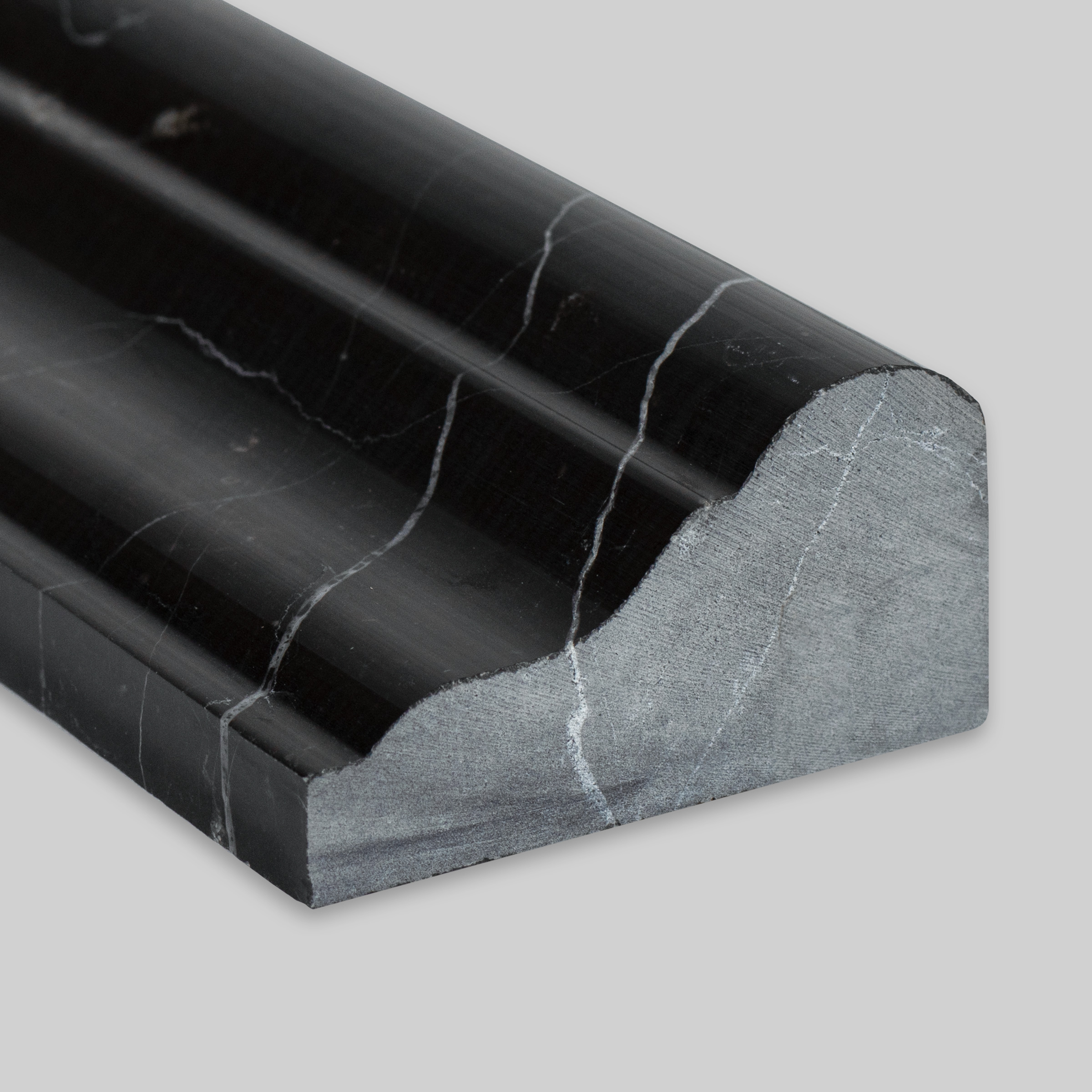 Negro Marquina Marble Grand Chair Rail F5