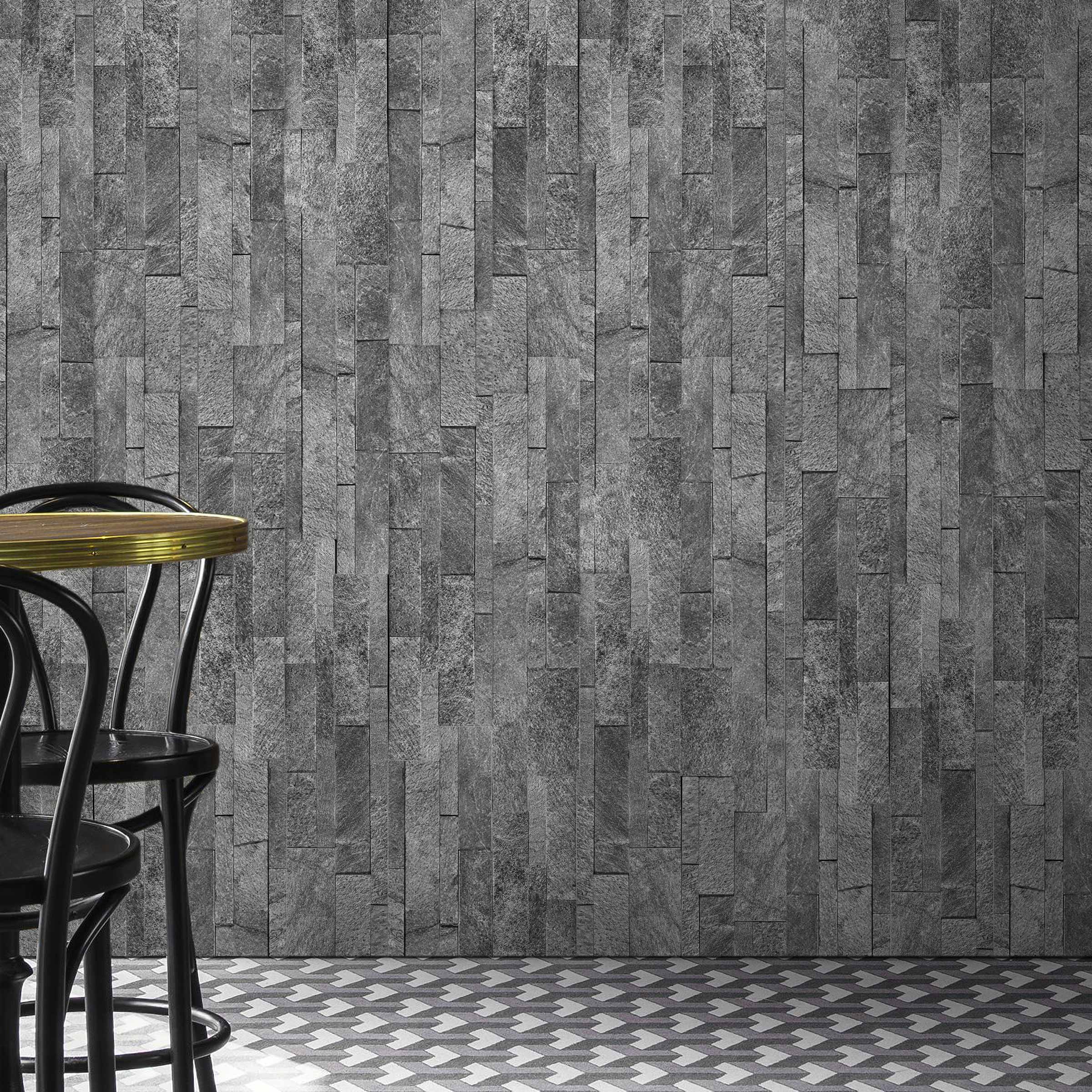 Ostrich Grey Quartzite Natural Ledger Panel