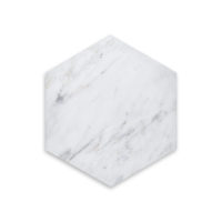 Oriental White Marble 6" Hexagon
