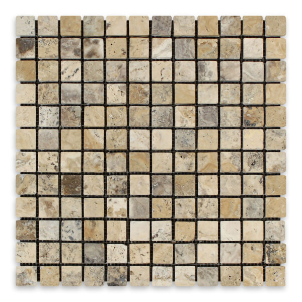 Philadelphia Travertine 1" X 1" Square Tumbled