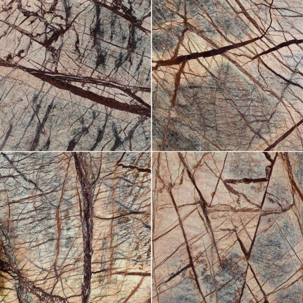 Rain Forest Brown Marble 12x12
