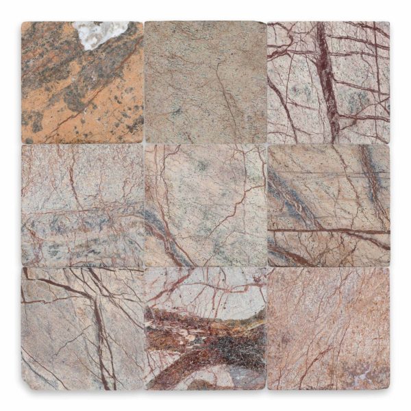 Rain Forest Brown Marble 4x4