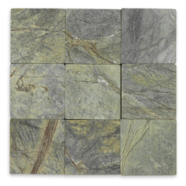 Rain Forest Green Marble 4x4