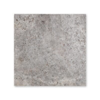 Silver Premium Travertine 12x12 Tumbled