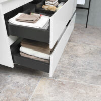 Silver Premium Travertine 12x12 Filled/ Honed