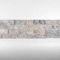 Silver Premium Travertine Natural Ledger Panel
