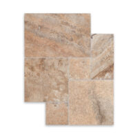 Autumn Leaves Travertine Brushed/ Chiseled Versailles