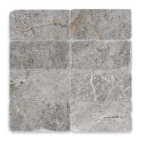 Tundra Grey Marble 3x6 Tumbled