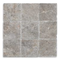 Tundra Grey Marble 4x4 Tumbled