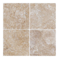 Walnut Travertine 6x6 Tumbled