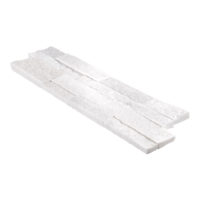White Quartzite Natural Ledger Panel